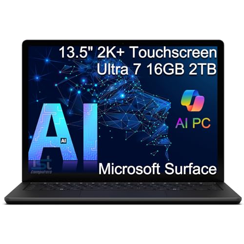 Microsoft Surface Laptop 6 AI PC �r�W�l�X�p (13.5�C���` 2K+ �^�b�`�X�N���[���AIntel 16-Core Ultra 7 165H (> i7-1355U)�A16GB DDR5�A2TB SSD)�A18.5���Ԃ̃o