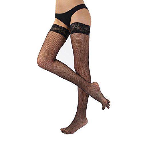 TOETOE - Legwear Plain Fishnet Hold-Up Toe Socks4