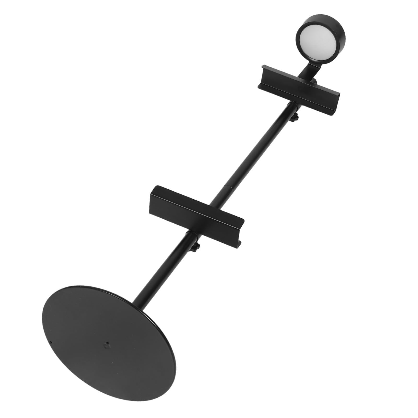 HOMSFOU Chevalet de Table avec Éclairage Intégré Réglable en Fer Noir
