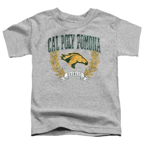 LOGOVISION California State Polytechnic University Pomona Laurels Dark Kids T Shirt (2) for Toddler Boys and Girls, Athletic Heather