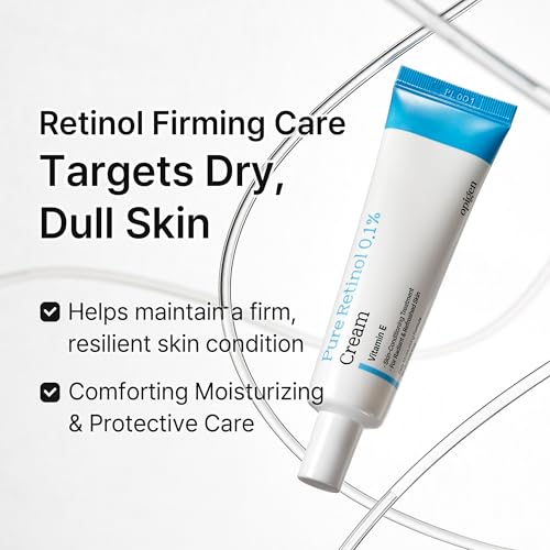 opigen Pure Retinol 0.1% Cream with Panthenol & Vitamin E Anti-Aging Moisturizer | Helps Improve Skin Texture & Fine Lines 1.01 fl oz Korean Skin Care