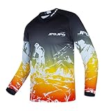 Hotlion Fahrradtrikot Kinder Radtrikot für Kinder Mountainbike Trikot Jungen Langarm MTB Rennbekleidung Mädchen BMX Shirt