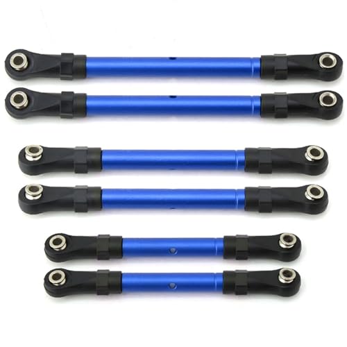 RC�����P�[�W�p�[�c Compatible With Traxxas For Hoss For Slash For Rustler 4WD RC�J�[�A�b�v�O���[�h�X�y�A�p�[�c�����\�ȃt�����g���A�v�����b�h�����N�^�C���b�h�X�e�A�����O���b�h(Blue)