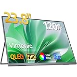 モバイルモニター23.8インチ QLED モバイルディスプレイ 大型 120HZ Vimonic 持ち運びモニター 自立 ポータブルモニター 1080P サブモニター 標準型VESA対応 サブディスプレイ 非光沢 image