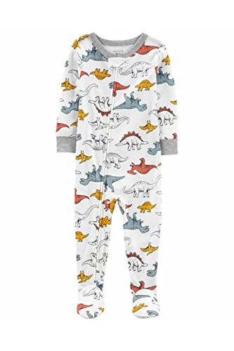 Carter's Toddler Boys' 1 Piece Long Sleeve Footed Sleepers (Multi Grey Dinos, 24 Months) #TOP12
