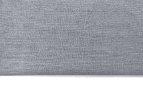 Plain Grey 100% Cotton Fabric for Quilting, Sewing, Dressmaking, Arts & Creafts - 60 Inch Wide by M&J