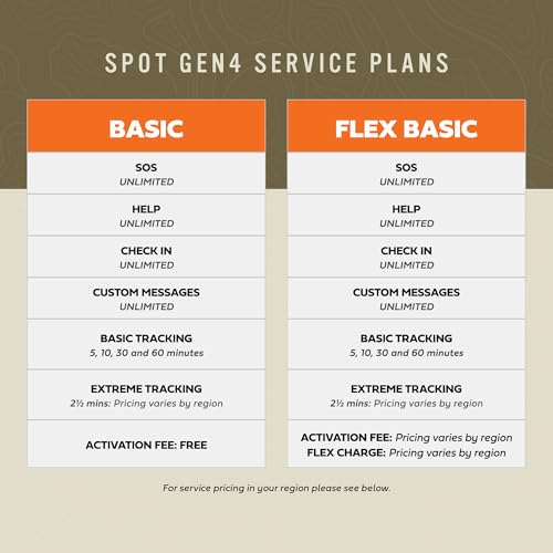 Image of Spot Gen 4 Satellite GPS Messenger | Handheld Portable GPS Messenger for Hiking, Camping, Outdoor Activities | Globalstar Satellite Network Coverage | Subscription Required