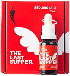 I LOVE SPICY The Last Supper Sos Chili 20 ml, Mierzone w Laboratorium 850.000 SHU (Papryczka Chili Trinidad Scorpion Moruga) Sos Ostry, Ostrość 12/5