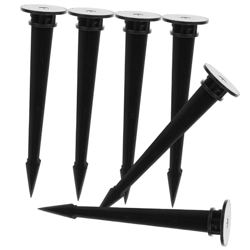 Gatuida 6 Piezas Estacas de Plástico para Luces Exterior de Resistentes al Viento y Fáciles de Instalar Accesorios para Luces LED de Jardín y Césped