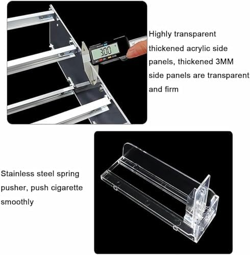 Store Display Rack Wall Mounted Storage Rack Supermarket Convenience Store Automatic Cigarette Rack Space Saving Assembled Display Cabinet,Acrylic Cigarette Display Rack, Wall Mounted Counte image 3