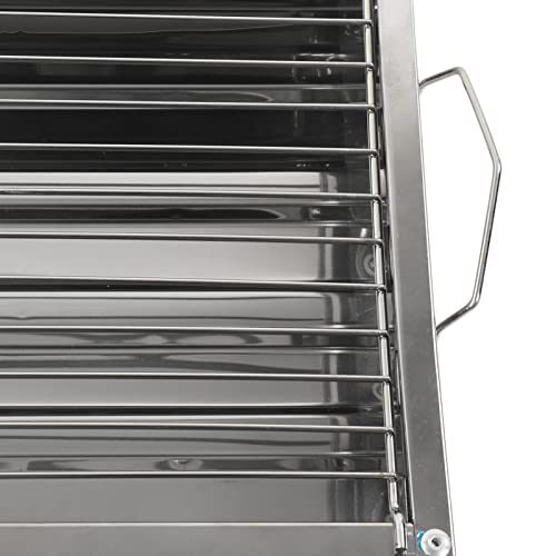Parrilla de carbón portátil de acero inoxidable para camping y picnic al aire libre 7