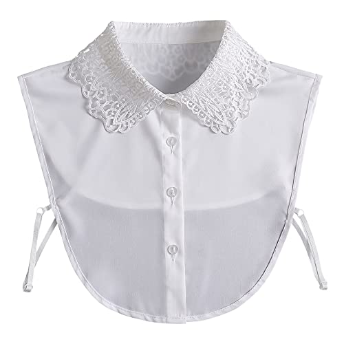 Image of Fake Collar Detachable Dickey Collar Half Shirts Lady Girls Formal Dickey Half Blouse