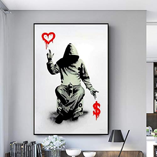 Toile peinture street art graffiti dsdsgog 60x80 cm décoration moderne salon