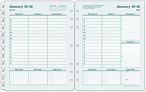 FranklinCovey - Original Planner | Weekly - Ring-Bound (Monarch, Jan 2022 - Dec 2022)