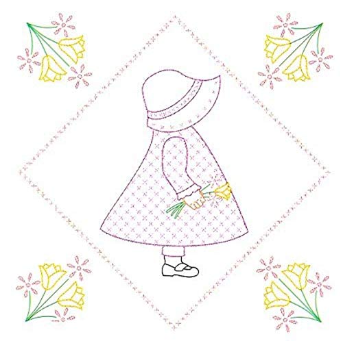 Jack Dempsey Sunbonnet Sue Quilt Blocks 12 Stück