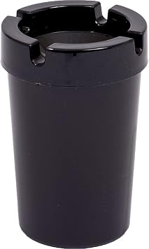 Ash Tray for Cars Black, Mini Self Extinguishing Smokeless Cup Holder Ashtray