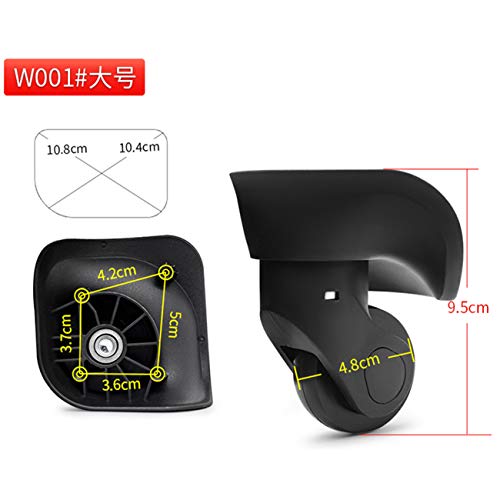 Replacement Luggage Wheel Repair Suitcase Bag Parts Spinner Wheels Casters for Travel Customs Box W001L-YF2