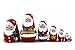 MATRYOSHKA&HANDICRAFT Christmas Santa Nesting Dolls 7 pcs - Santa Claus Christmas Decoration Doll Gifts Ideas