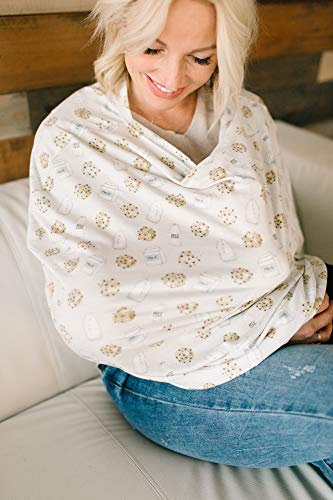 Image of Copper Pearl Nursing Cover for Breastfeeding - Multi-Use Baby Car Seat Canopy, Stroller Shade & Breast Feeding Wrap for Women, Stretchy Breathable Carseat Shawl for Boy or Girl, Chip
