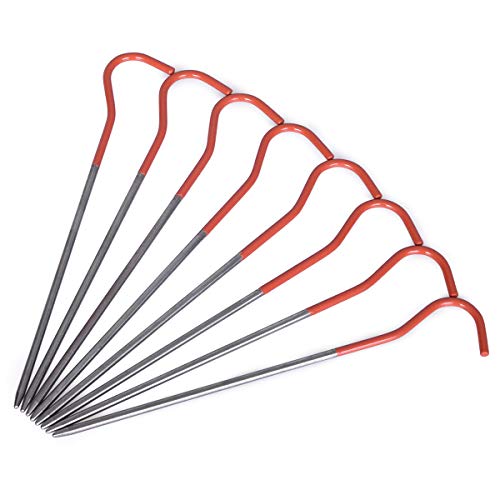 Ibasingo 8Pcs/Lot Titanium Alloy Pegs Outdoor Camping Tent Stakes Portable Elbow Grass Tent Nail A-Ti4001P #TOP4