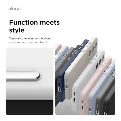 Image of elago Magnetic Silicone Case Compatible with Samsung Galaxy S26 Ultra Case, Compatible with MagSafe Accessories, Protective Cover, Shockproof, Slim, Anti-Scratch Soft Microfiber Lining (White)