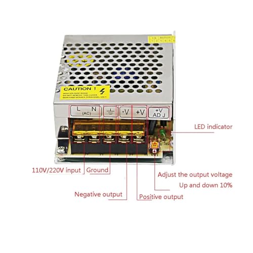 Transformateur éclairage CC 48V avec boîtier aluminium ventilé 8A - 2