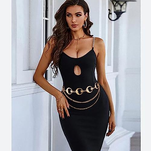 Multilayer Metal Sun Waist Chain Belt Fashion Body Jewelry for Women2