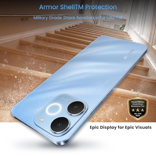 Image of realme C71 4G Smartphone 4GB+64GB,6.745 inch Screen, 90Hz Eye Comfort Display, 6300mAh Battery, 37MP Cameras, Unisoc T7250 Chip, IP54, Sea Blue