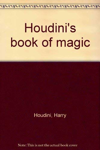 Buy Houdini's book of magic — BookShops.in