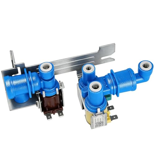 242252702 Refrigerator Triple Solenoid Water Inlet Valve Assembly for Frigidaire Ke.nmore Electro.lux Models FFSS2615TS0 FFSS2615TE4 FFHS2611PFEA FFHB2750TD5 FRSS26L3AF0