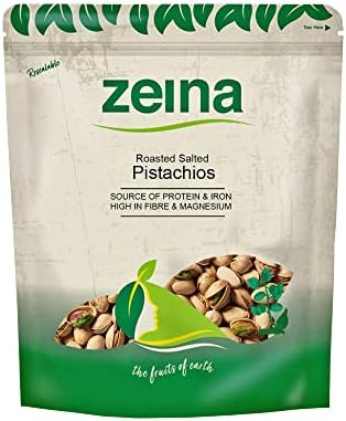 Zeina Roasted Unsalted Pistachio Nuts - Delicately Roasted Delicious Pistachios with No Added Salt - Vegan Approved Nutritious Nuts Snack - 1 x 1Kg