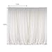 10 ft x 10 ft Cream Ivory Polyester Photography Backdrop Drapes Curtains Panels - Wedding Decorations Home Party Reception Supplies