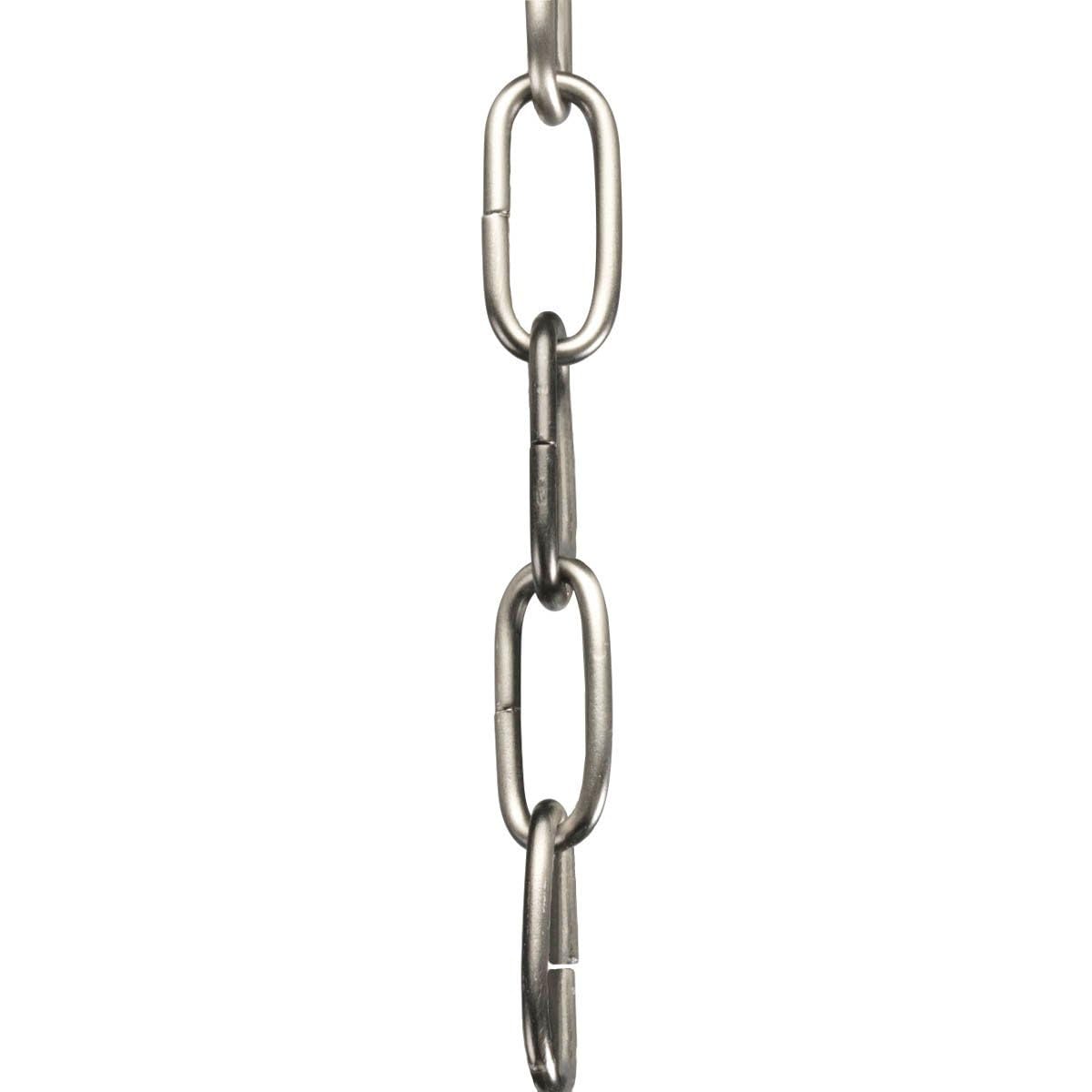 Progress Lighting Accessory Chain - 10' of 9 Gauge Chain, Indoor &amp; Outdoor, P8757-81, Antique Nickel