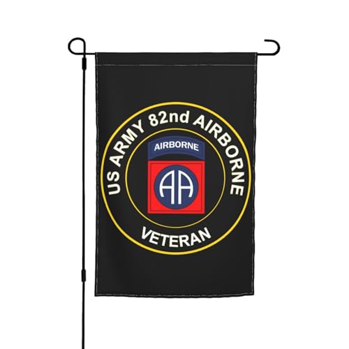 82nd Airborne Garden Flag Double Side Printing Flag Holiday Outside Decorations 12x18 Inch