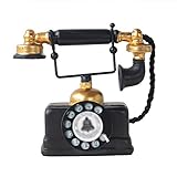  GERUOLA Retro Vintage Telefon,Antike Festnetztelefon,Europäisches Nostalgie Cable Telefon,Klassisches Schreibtisch Telefon,Modell Telefon Ornament,Für Home Cafe Bar Store Dekoration,Als Dekoration
