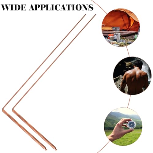 Happyyami 2 Pz Bacchette Rabdomante in Rame