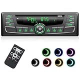 【Universelles 1 DIN Radio Auto für 12 V】 Mit den Maßen 19 x 10,6 x 5 cm passt dieses Gerät auf fast alle Standard-1-DIN-Armaturenbretter von Autos. Das Paket enthält 1x Autoradio, 1x Antenne, 1x passende Frontplatte, 1x Fernbedienung, 1x Bedienungsanleitung, 1x Montagerahmen, 2x Stromkabel und 2 x Installationswerkzeuge. Kommt mit einer 2-Jahres-Garantie. Nehmen Sie Kontakt mit uns auf, wenn Sie Hilfe benötigen