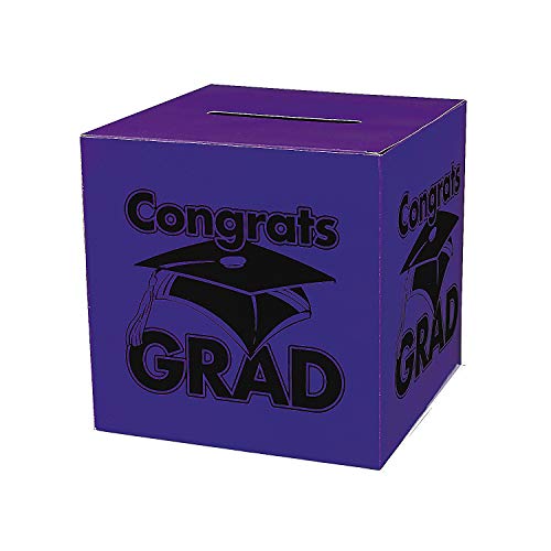 Congrats Grad Purple Card Box