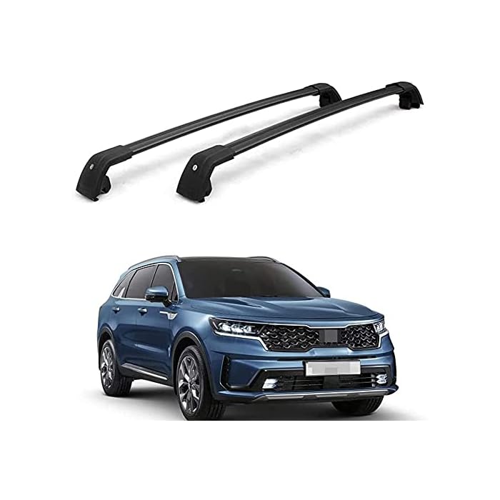 Buy Aluminum Roof Rack Cross Bar Rail for KIA Sorento 2020 2021, Cargo