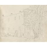 ArtDirect Album with Views of Rome and Surroundings, Landscape Studies, page 31a: Roman Archtectural Study Unframed Art Print Giclee Poster by Franz Johann Heinrich Nadorp - Ready for Framing with Customization Sizes