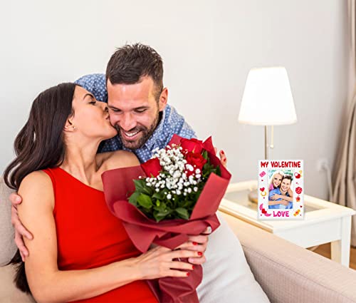 D4Dream My Valentine Picture Frame 4" X 6" Valentines Day Picture Frame Love Picture Frame Couples Photo Frame Wedding Gifts Engagement Gifts For Couples Him Her Lovers Valentine's Day Present #TOP3