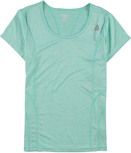 T-shirt Reebok bicolore vert pour femme en taille S au look moderne