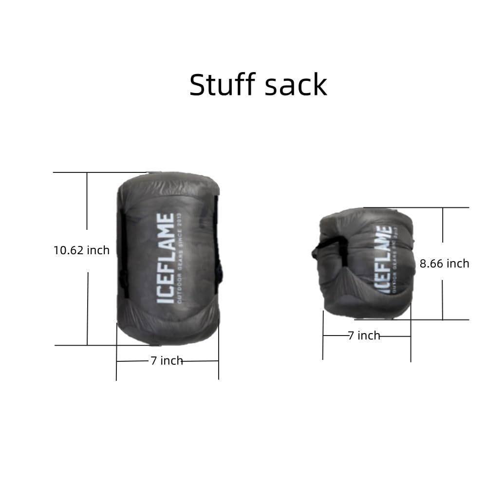 Ice Flame NXT Ultralight Sleeping Bag, 800 Fill Power Down Quilt
