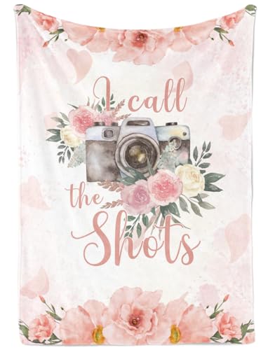 Cool Photography Gifts for Photographers for Women, Throw Blanket for Hikers for Christmas, Birthday - 50" x 65"