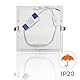 LED ATOMANT LED Einbaustrahler Downlight Quadratisch 225mm 20W, CCT (Farbwahlschalter Warmweiß, Neutralweiß oder Kaltweiß), Durchmesser 205mm, 1800 Lumen, Inklusive Treiber