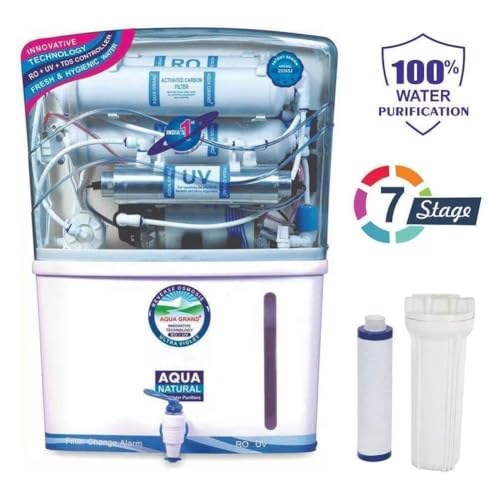 Image of Aqua X Pure RO Water Purifier for Home | 7 Stage RO+UV+UF+Copper | High TDS 2000 PPM Membrane | 12L Storage, 20 LPH | Fully Automatic || EK GROUP||.