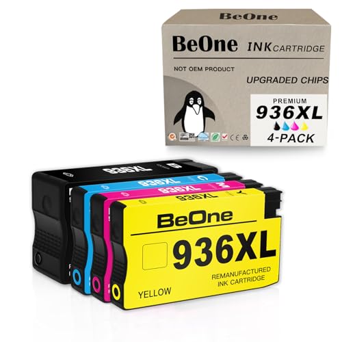 Cartouches 936XL haute capacité BeOne pour des impressions couleur nettes et durables