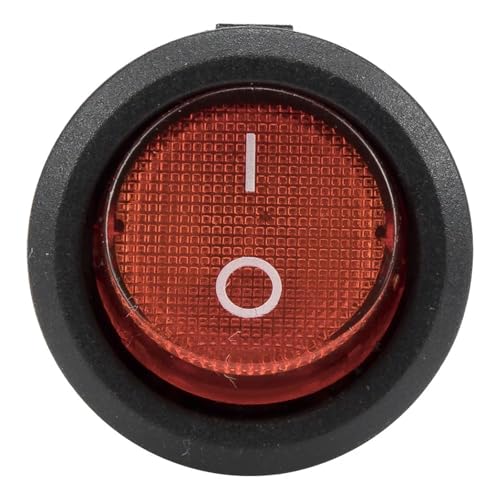 Interrupteur à bascule tripolaire 20mm 220V 12V vert pour tableau électrique