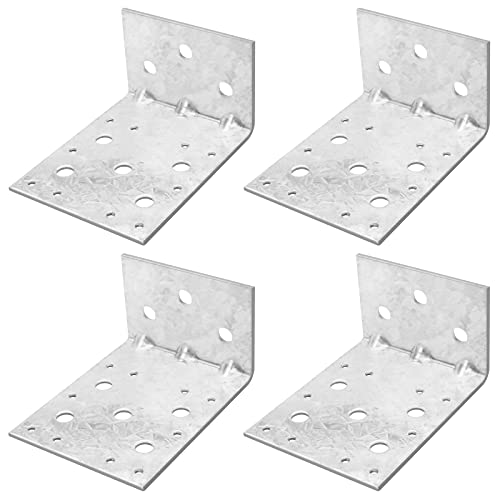 Eoere 4 Pcs 5 Inches Steel L Right Angle Bracket thumb #3
