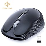 Wireless Mouse, RATEL 2.4G Wireless Silent Mouse Optical Mouse Computer Mouse with USB Nano Receiver 3 Adjustable DPI Levels Portable & Compact 6 Buttons Wireless Mice for Windows, Mac